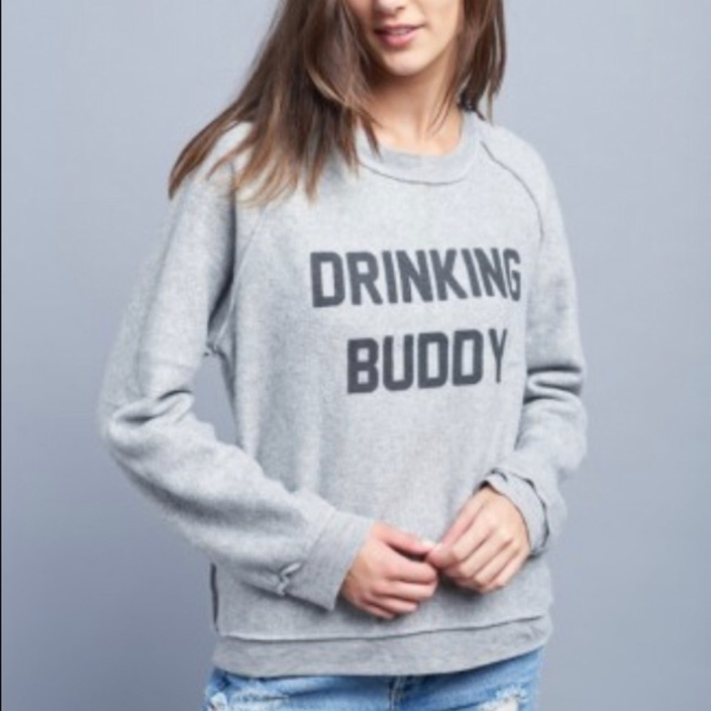 Gym buddy/ drinking buddy sweater from topshop